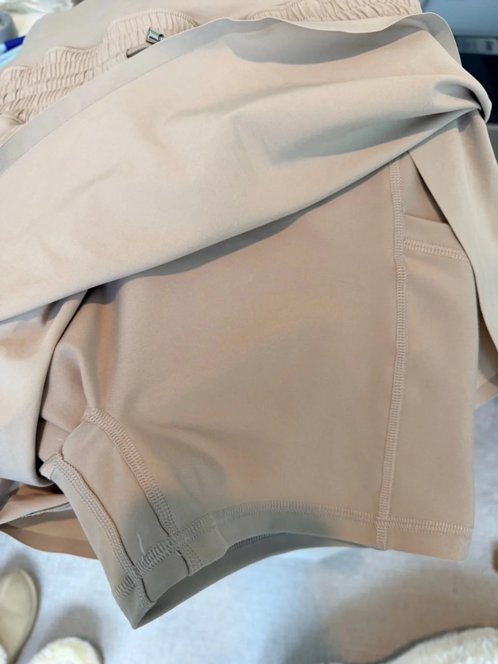 Soft Grey Romper Athleisure with shorts - Picture 4 of 4